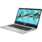 ASUS C424MA-WH44F 14 FHD Celeron N4020 1.1GHz Intel UHD Graphics 600 4GB RAM 64GB SSD Chrome OS Silver