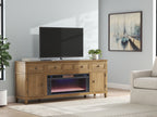 Sharlance - 81 TV Stand With Electric Fireplace