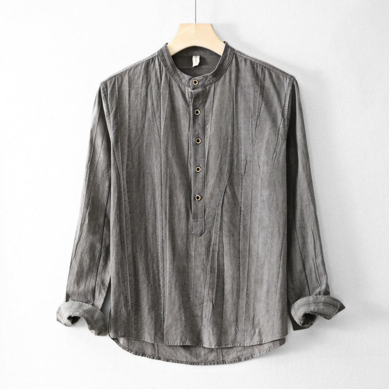 LINEN HENLEY SHIRT