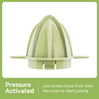 La Reveuse Electric Citrus Juicer 34 oz for Grapefruit Orange Lemon Lime Juice. 40W. Grayish Yellow