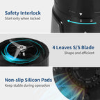 La Reveuse Personal Size Smoothies Blender 300 Watts with 24 oz BPA Free Portable Travel Sports Bottle (Grey)