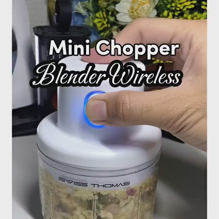 Swiss Thomas Portable Cordless USB Rechargeable Mini Chopper & Blender 250ml