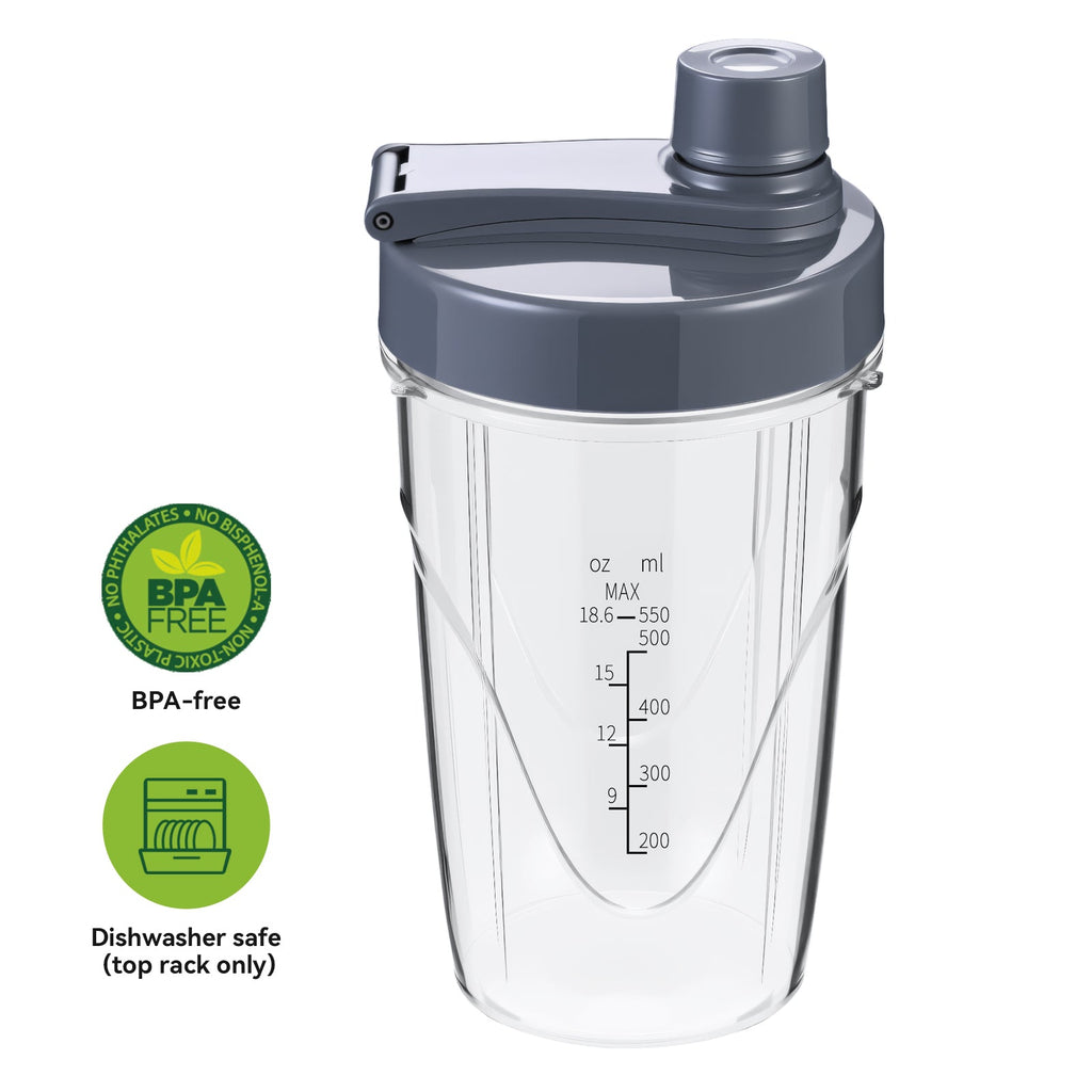 18 oz Replacement Spare Bottle Cup with Travel Lid Only Fits La Reveuse Smoothie 1000W Pro Blender model LARB2305