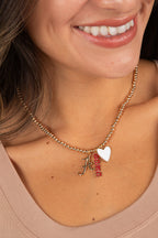 Crimson Bama Charm Necklace