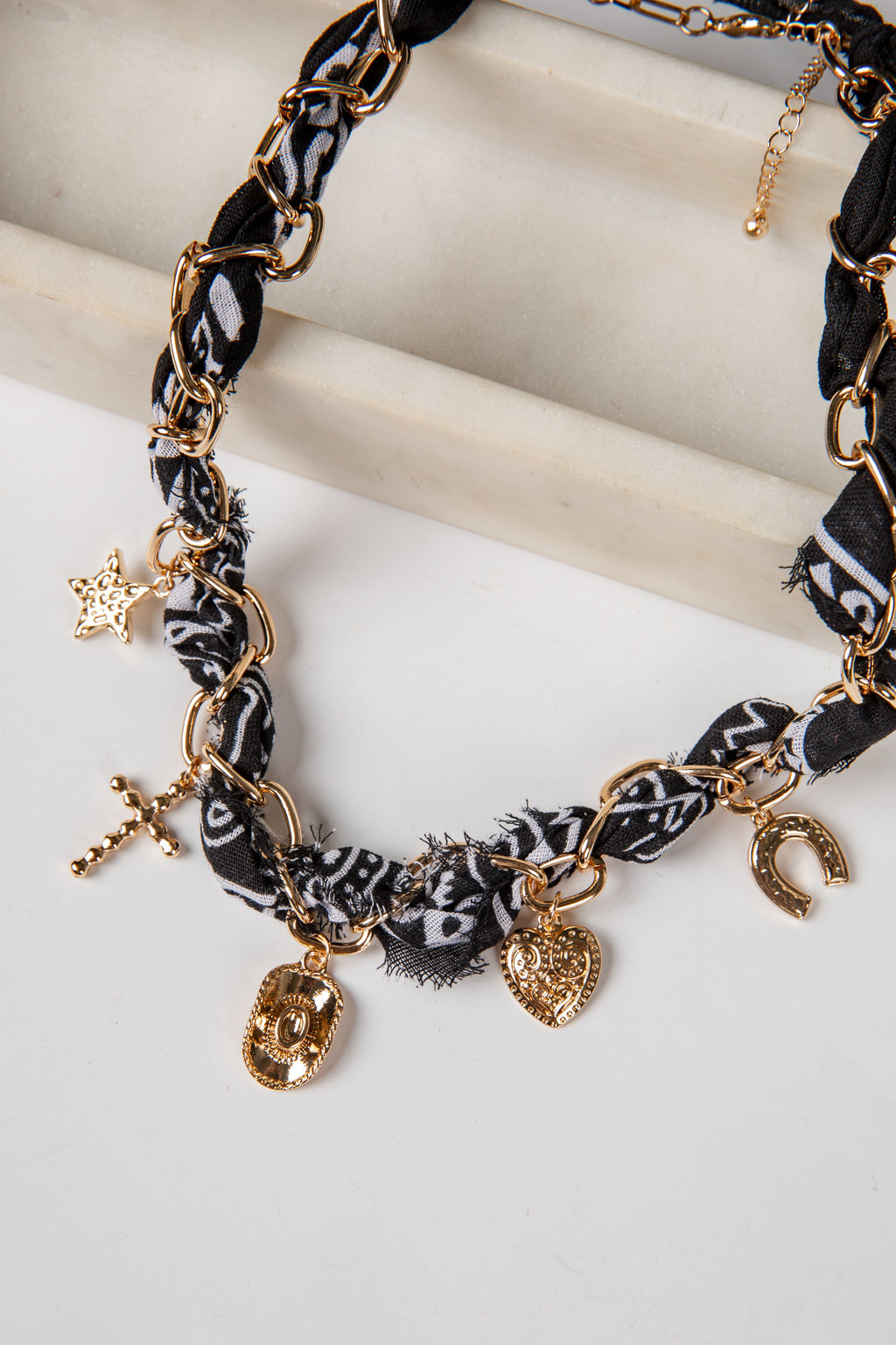 Stella Bandana Charm Necklace
