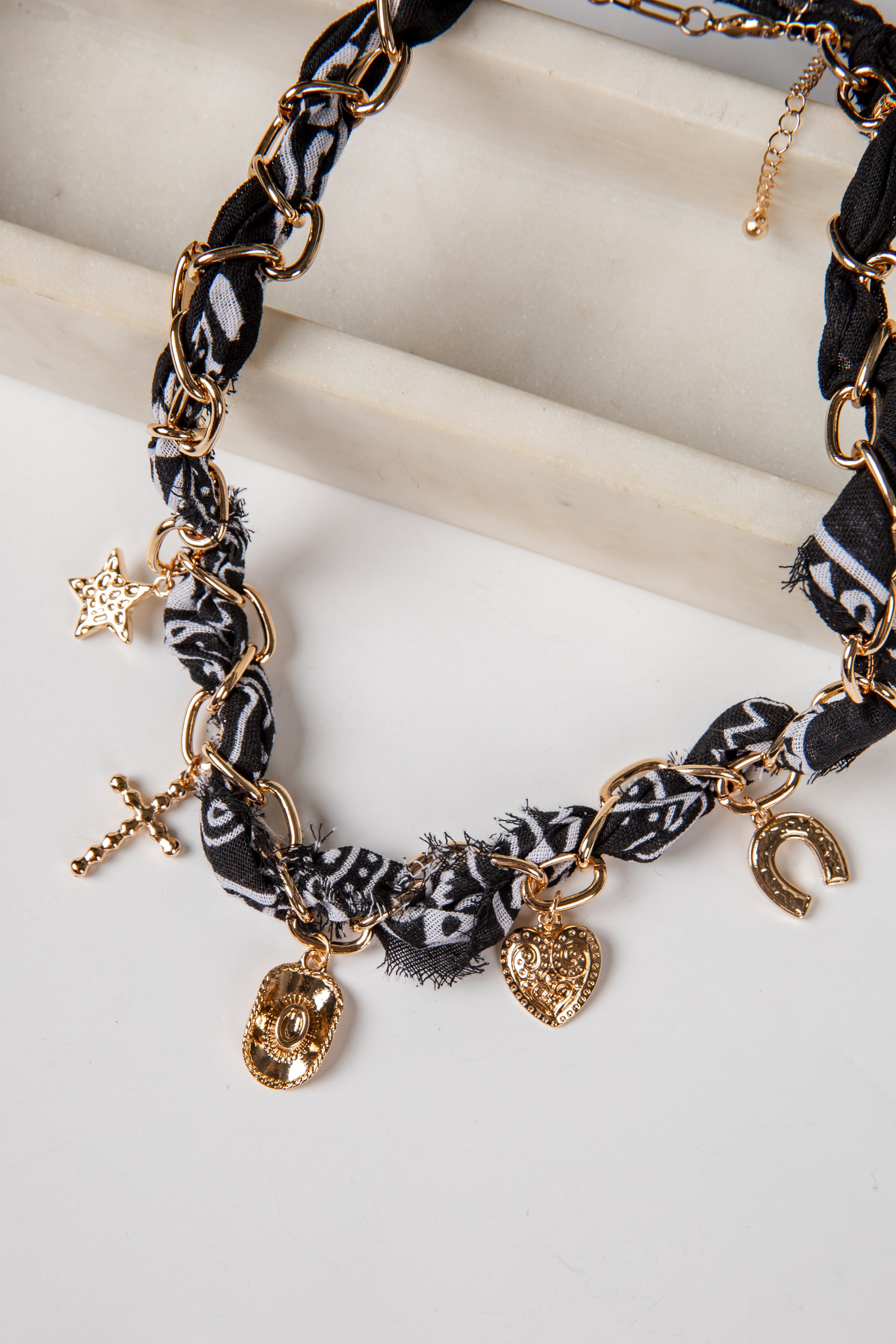 Stella Bandana Charm Necklace