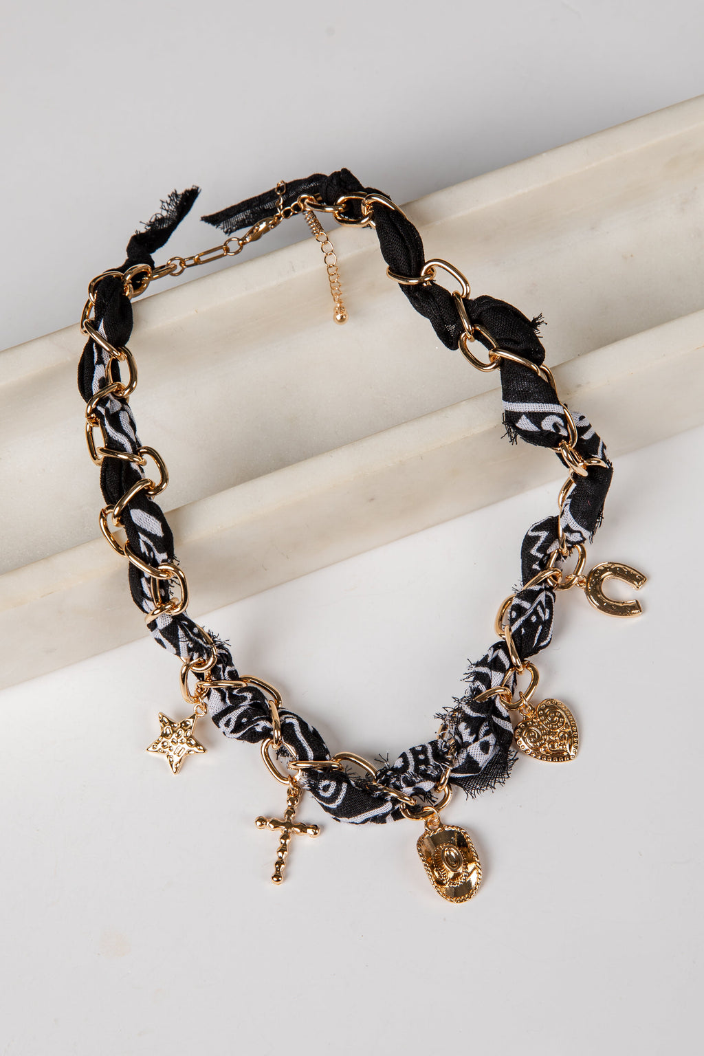 Stella Bandana Charm Necklace