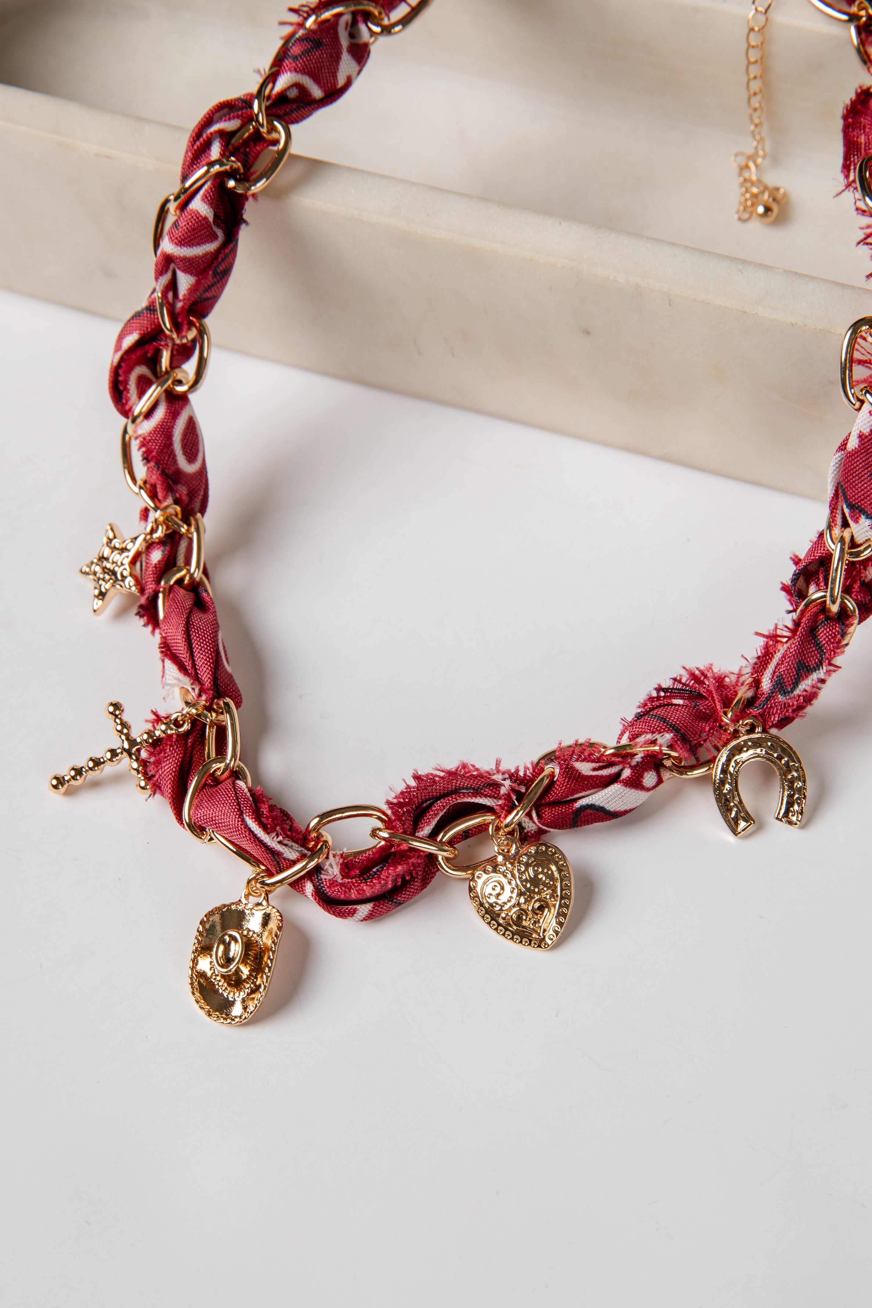 Stella Bandana Charm Necklace