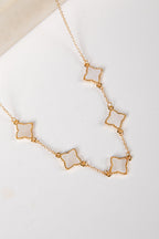 Hazel Gold Quatrefoil Necklace