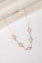 Hazel Gold Quatrefoil Necklace