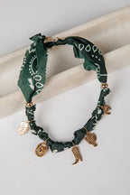 Scarlett Bandana Charm Necklace