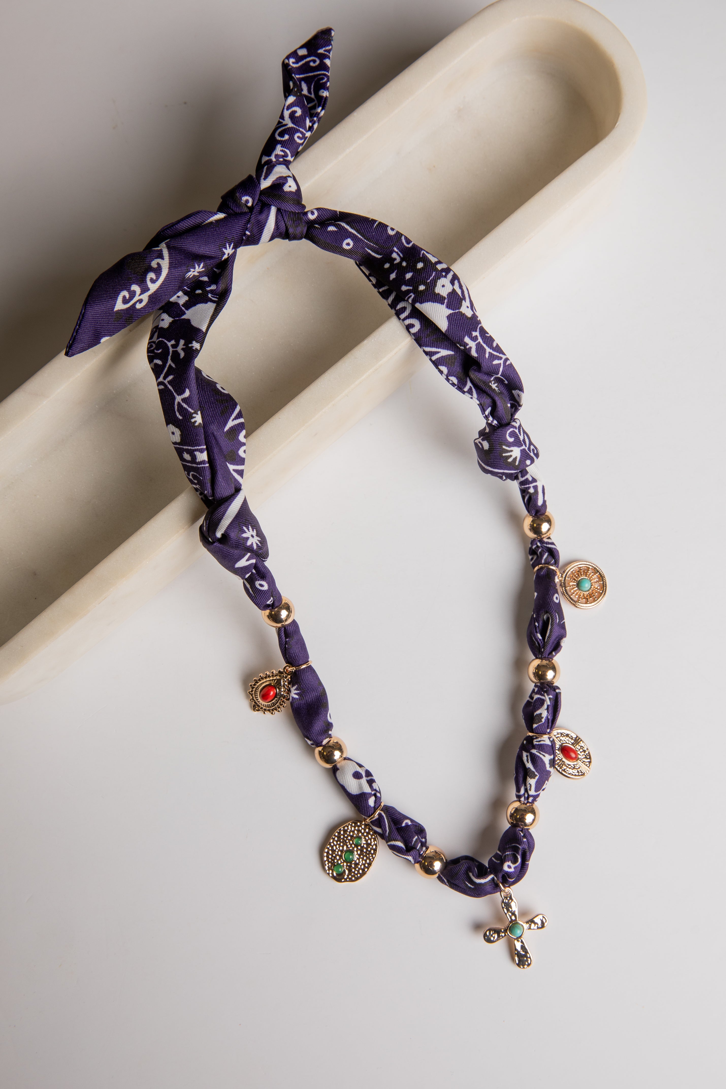 Alexis Bandana Charm Necklace