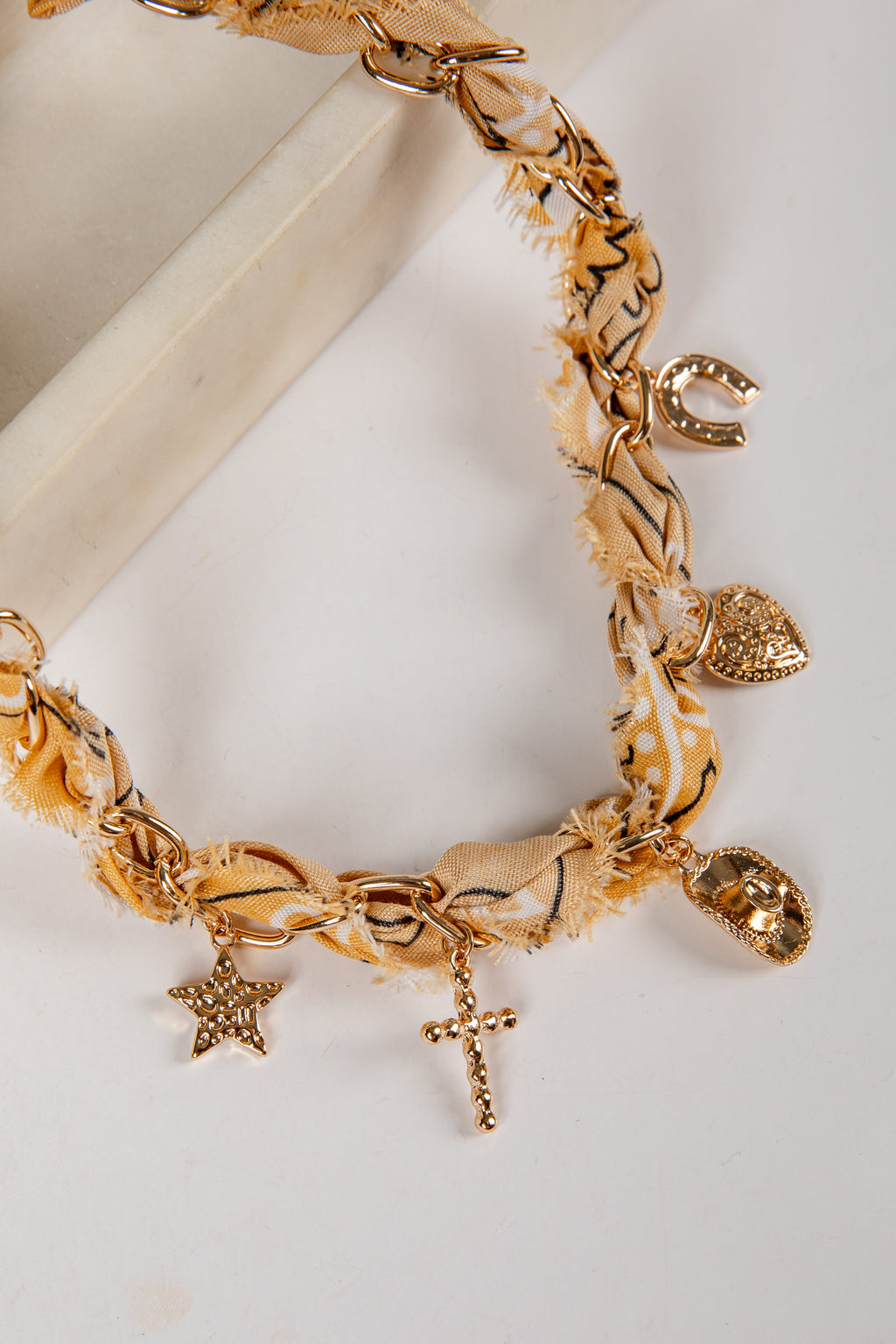 Stella Bandana Charm Necklace