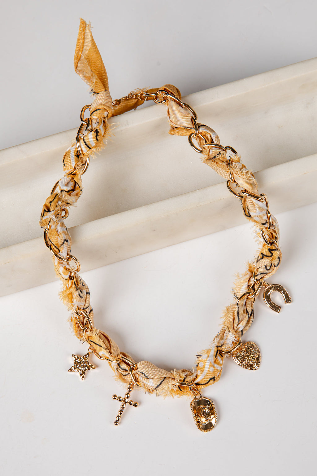 Stella Bandana Charm Necklace