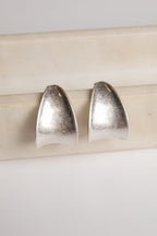 Amber Silver Statement Drop Earrings