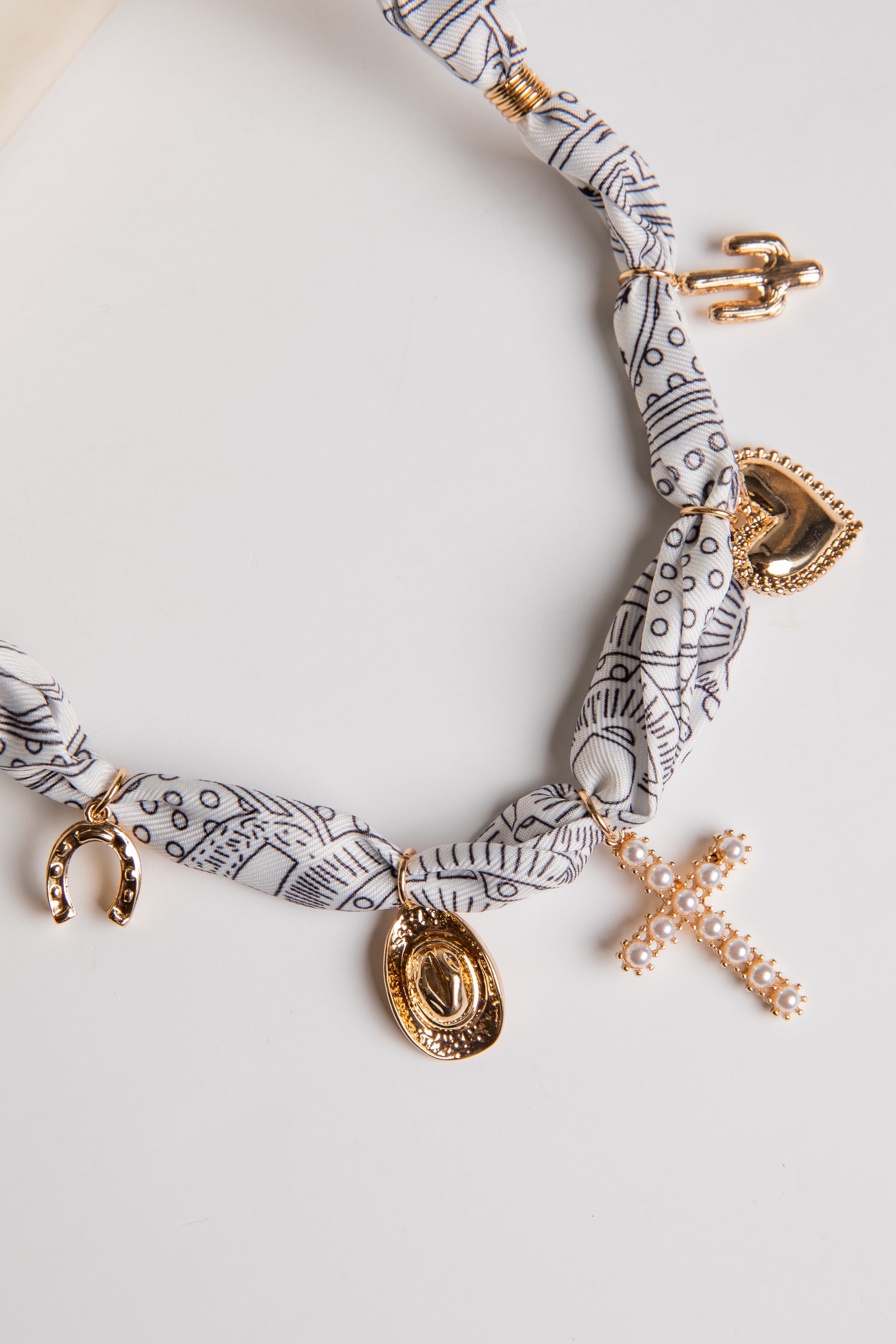 Marley Bandana Charm Necklace